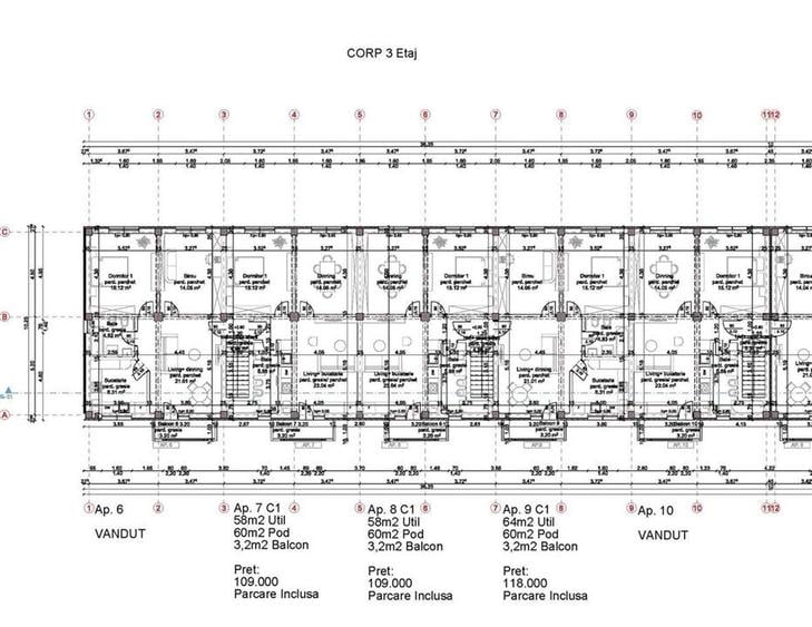 Intabulat! Apartament 3 camere cu Gradina 40mp Valea Lupului, Asfalt, Parcare - 15