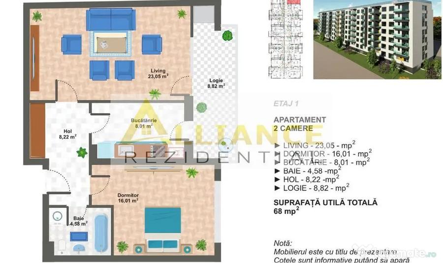 2 CAMERE -68 MP | Ansamblu rezidential NOU | Metalurgiei - Bucuresti (Bucuresti-Ilfov) - 3