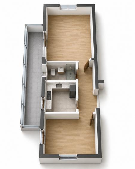 Apartament cu 2 camere decomandat în Copou