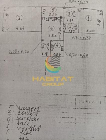 Apartament cu 2 camere decomandat în Brâncoveanu