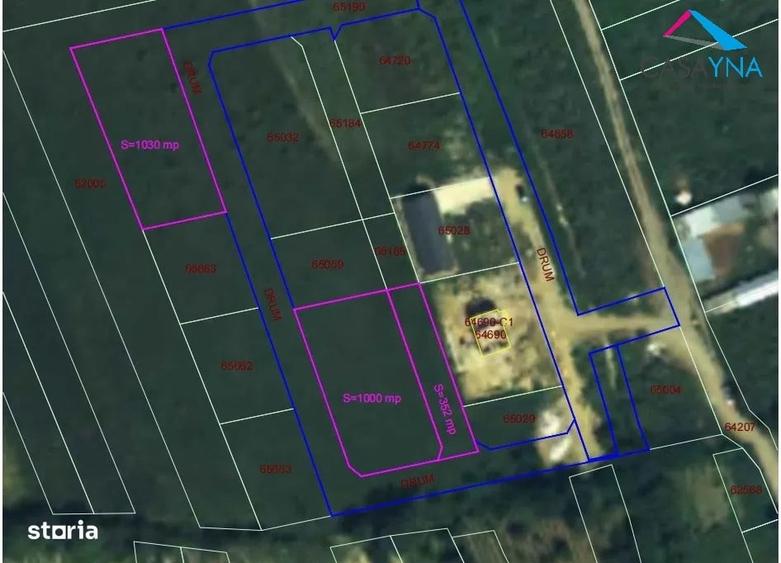 Teren Construcții intravilan de 1000 mp, în Măgura