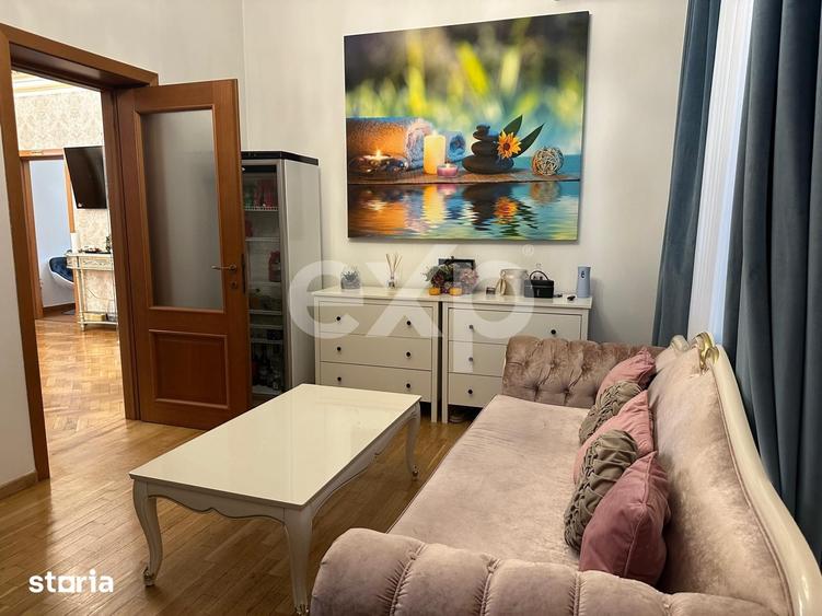 Apartament cu 5 camere decomandat, mobilat în Romană