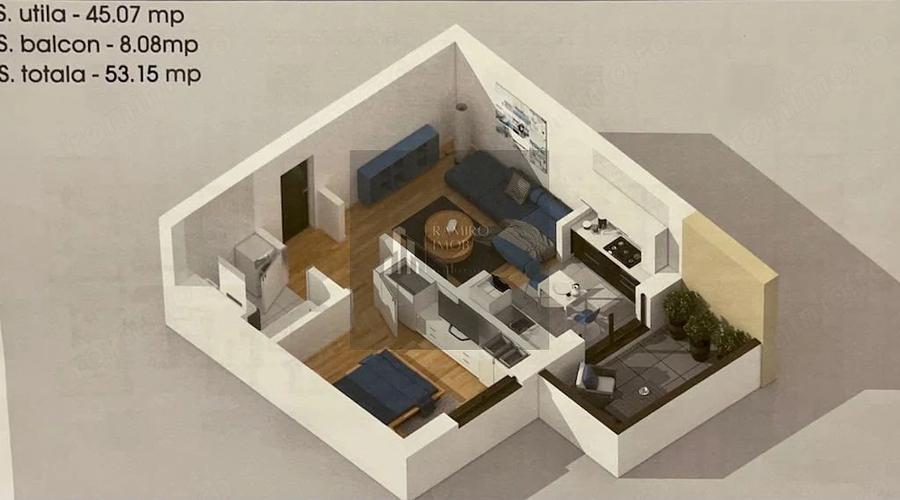 Apartament 2 camere decomandat 54 mp | Bloc nou | Mobilat ?i utilat - 6