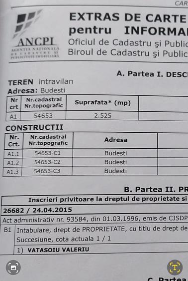 Casă cu 3 camere cu Teren 2500 Mp în Valea Cotești