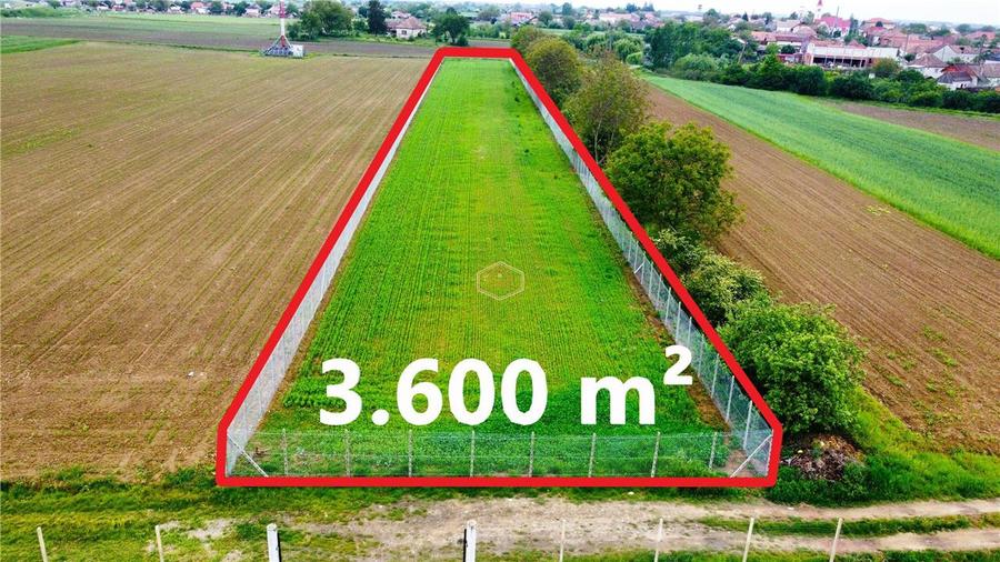 Teren agricol extravilan de 3600 mp, în Est