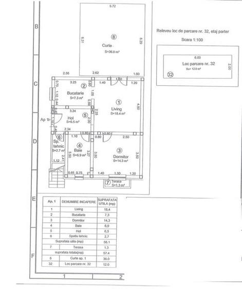 Apartament cu 2 camere semidecomandat în Mehala