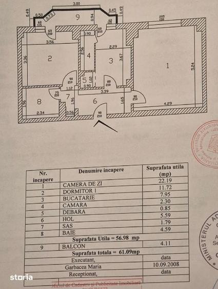 Apartament cu 2 camere decomandat în Iancului