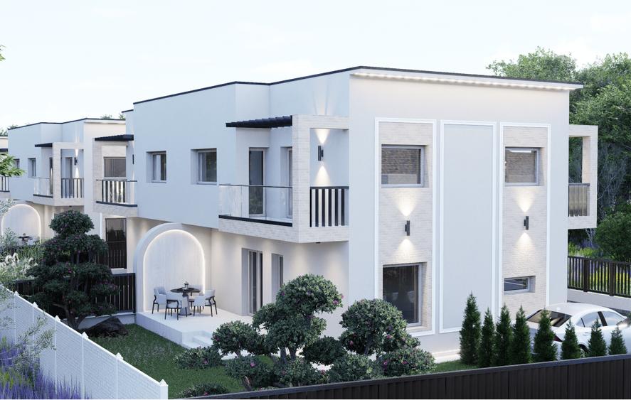 Duplex cu 4 camere cu Canalizare în Bucov
