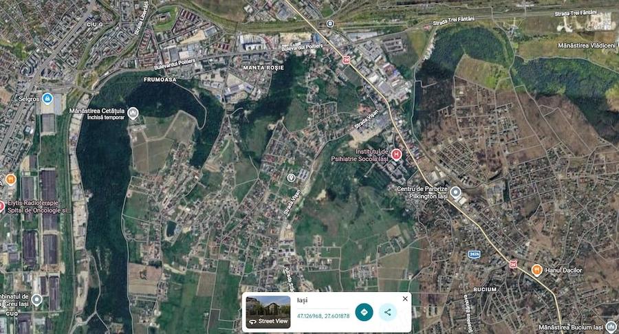 Teren de 3000 mp, în Bucium