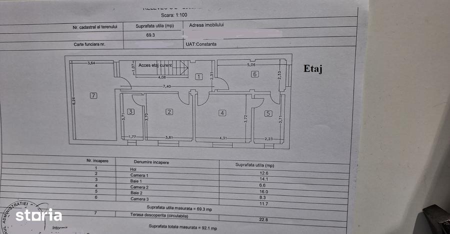 Casă cu 5 camere cu Teren 1400 Mp în Central