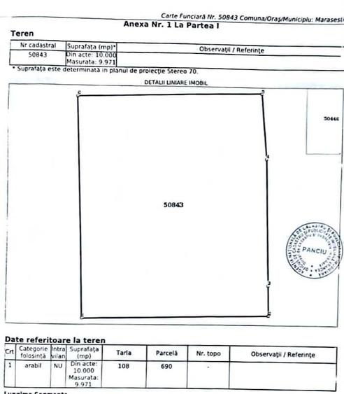 Teren de 10000 mp, în Exterior Vest