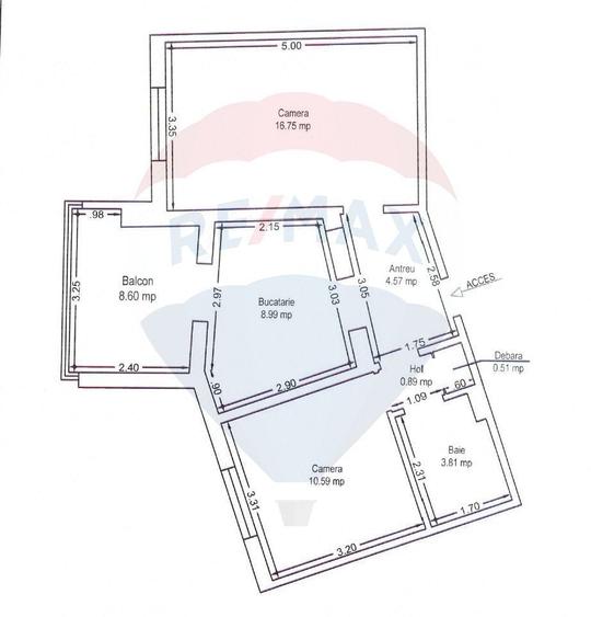 Apartament cu 2 camere decomandat în Aradul Nou