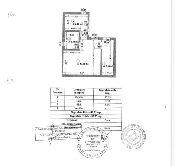 Apartament cu 2 camere în Muncii