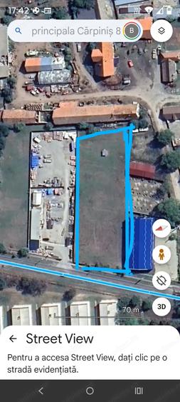 Teren de 4400 mp, în Cărpiniș