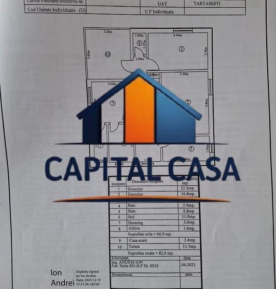 Casă individuală cu 6 camere cu Canalizare în Tărtășești