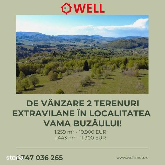 Teren de 2702 mp, în Vama Buzăului