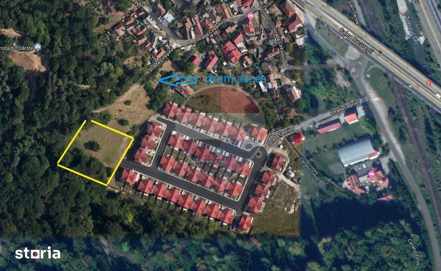 Teren de 2900 mp, în Dârste