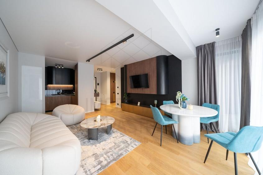Apartament cu 2 camere semidecomandat, mobilat în Barbu Văcărescu