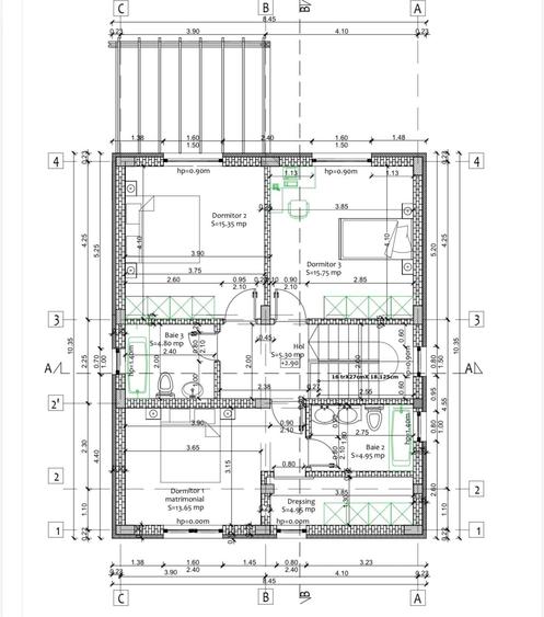 Casă individuală cu 5 camere cu Canalizare în Central
