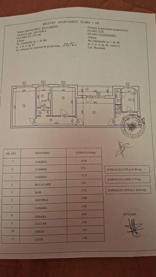 Apartament cu 3 camere semidecomandat în Gorjului