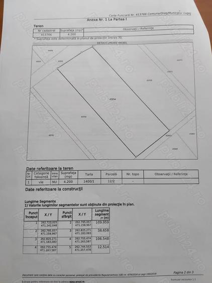 Teren extravilan in apropiere de bisericuta DV, 5eur mp - 1