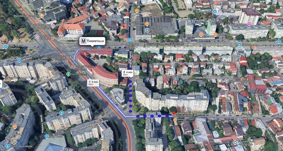 Apartament cu 2 camere decomandat în Tineretului