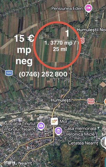 Teren de 3770 mp, în Central