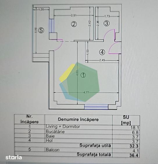 Garsonieră în Nord