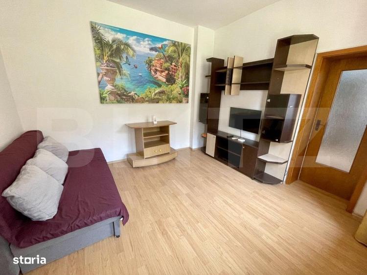 Apartament cu 2 camere semidecomandat, mobilat în 1 Mai