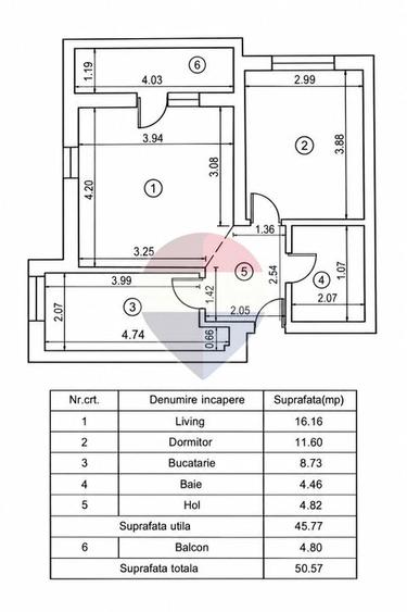 Apartament cu 2 camere decomandat în Chiajna