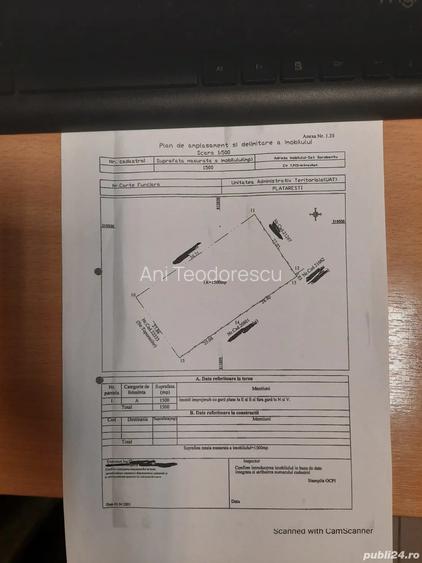 Teren intravilan Plataresti 1500 mp 20 km distanta de Bucuresti