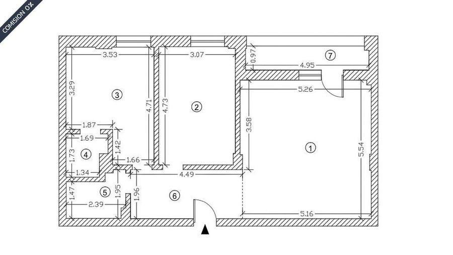 Apartament cu 3 camere în Tomis Plus