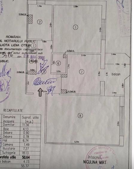 Apartament cu 2 camere decomandat în Central