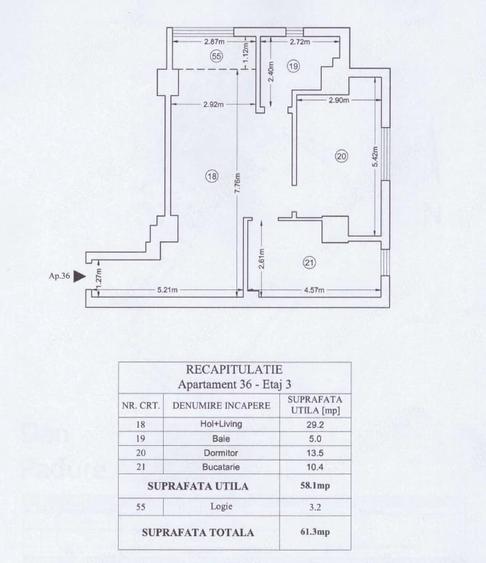 Apartament cu 2 camere semidecomandat în Copou