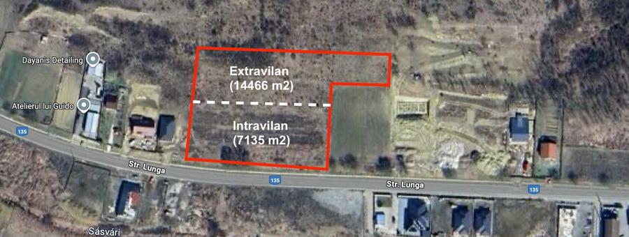 Teren de vinzare/Livezeni cu deschidere 110 m la drum principal. - 1