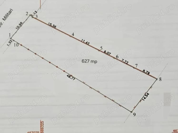 Teren Construcții intravilan de 627 mp, în Sud