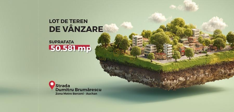 Teren Construcții intravilan de 50561 mp, în Berceni