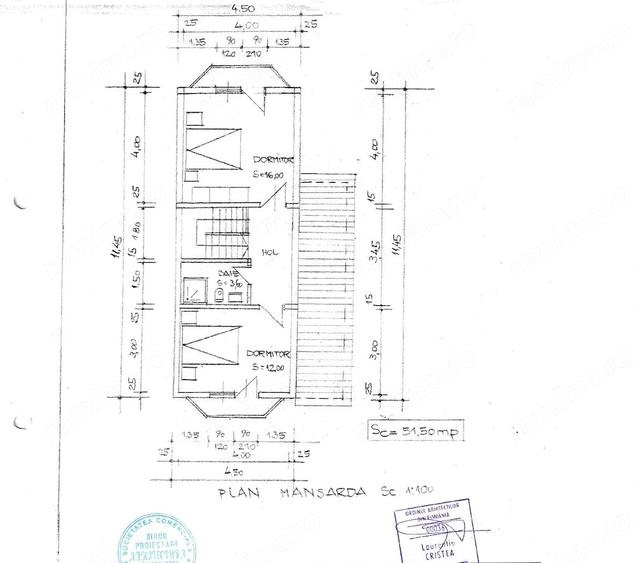 Casă cu 3 camere cu Teren 426 Mp în Central