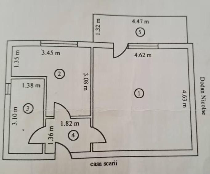 Garsonieră decomandată în Autogară