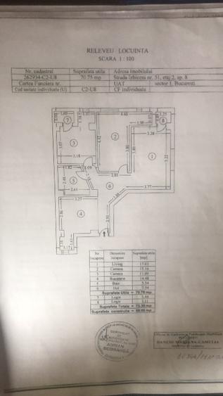 Apartament cu 3 camere decomandat, mobilat în Bucureștii Noi