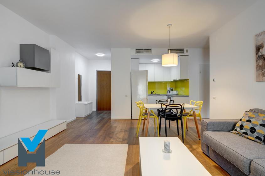 Apartament cu 2 camere semidecomandat, mobilat în Herăstrău