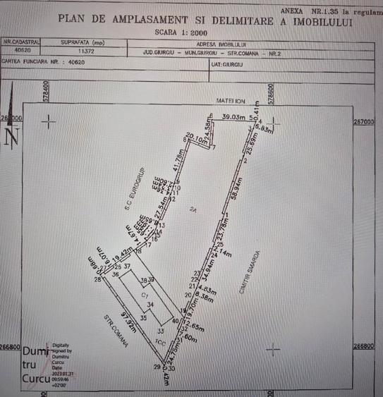 Teren Construcții intravilan de 11372 mp, în Unirii