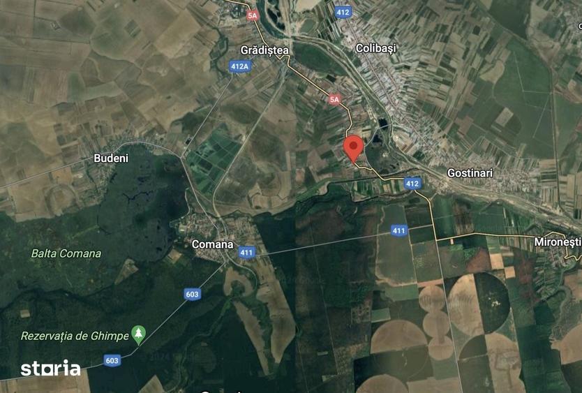 Teren de 970 mp, în Comana