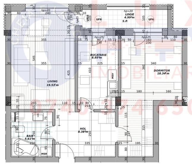 ID 2832 Apartament 2 camere BLOC NOU - 1