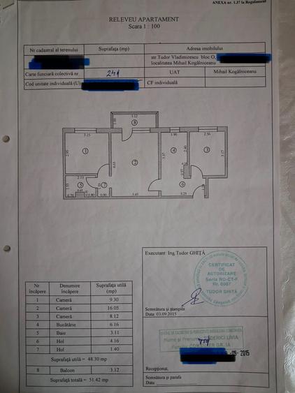 Apartament cu 3 camere semidecomandat în Mihail Kogălniceanu