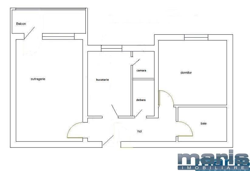 Apartament cu 2 camere decomandat, mobilat în Tudor