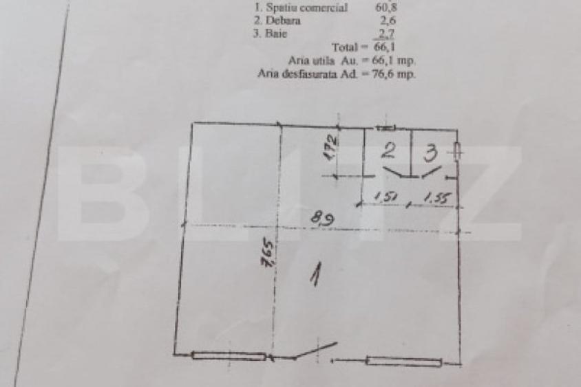Spatiu comercial in Reghin 60 MP - 1
