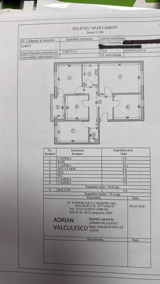 Apartament cu 4 camere decomandat în Energia