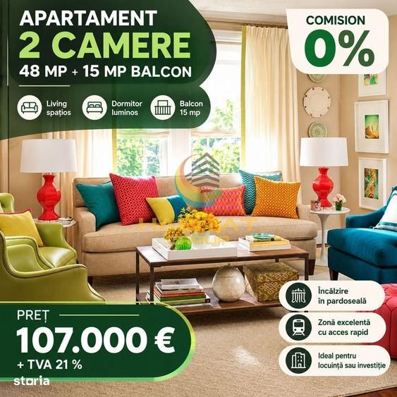 Vanzare Apartament 2 camere 63 mp - Popesti Leordeni | Metrou Berceni - 1