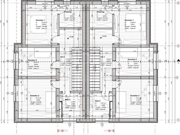 Duplex cu 3 camere cu Canalizare în Chinteni